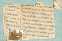 Chocolate Ganache Bourbon Cake Recipe Card Chocolate Ganache Bourbon Cake