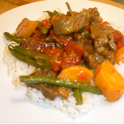 thumbs beef curry Main Dishes