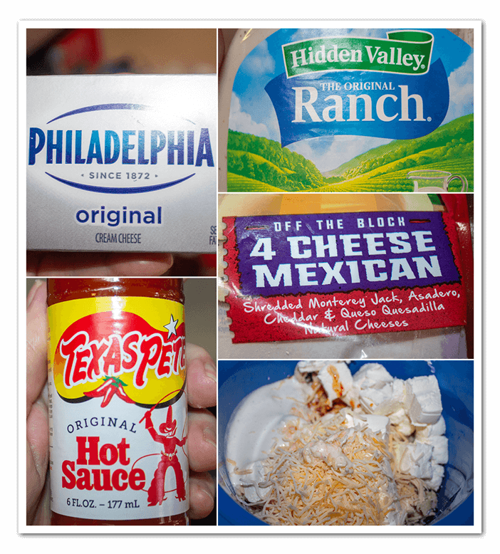 Buffalo Chicken Dip Ingredients