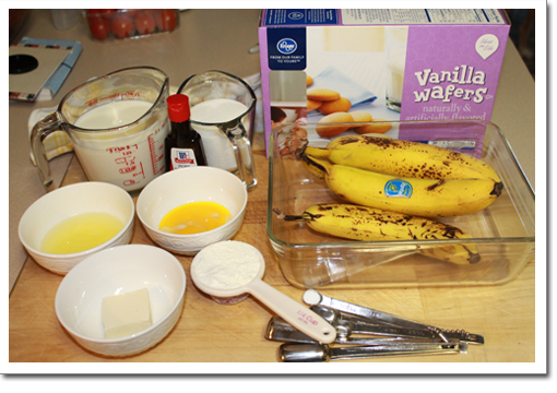 traditional banana pudding ingredients